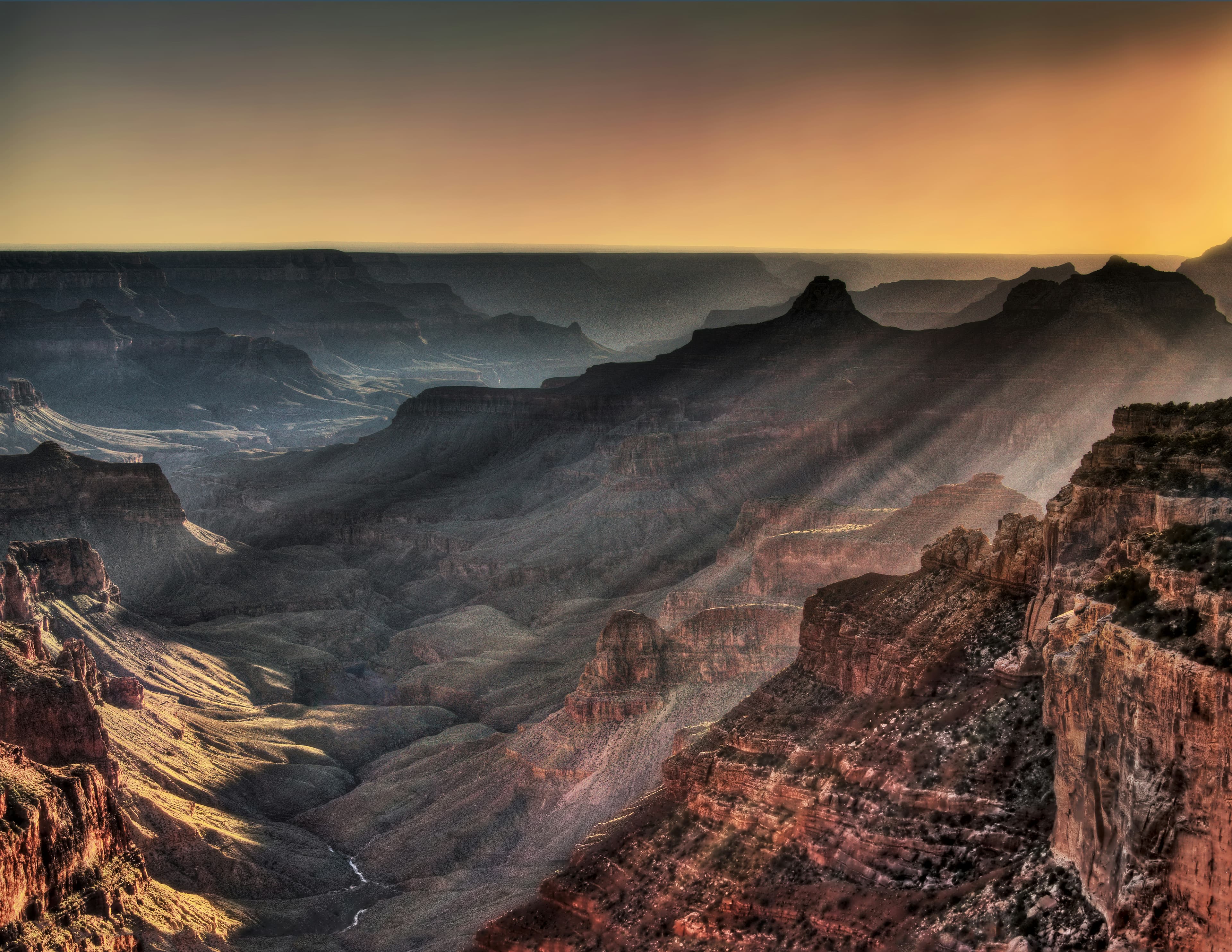 Sunset over the Grand Canyon from Cape Royal